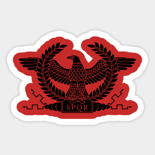 Roman Black Eagle Sticker